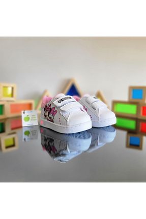 کفش اسنیکر سفید بچه گانه چسبی elma bebe - کد 828300905