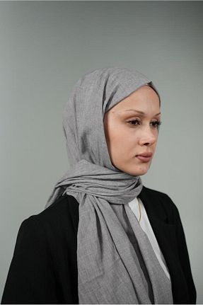 شال طوسی زنانه پلی استر LOSYANA - کد 856357303