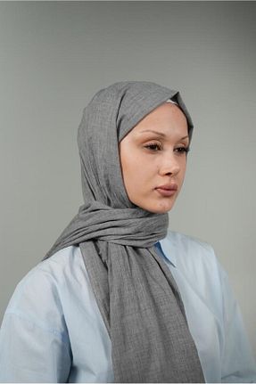 شال طوسی زنانه پلی استر LOSYANA - کد 856357869