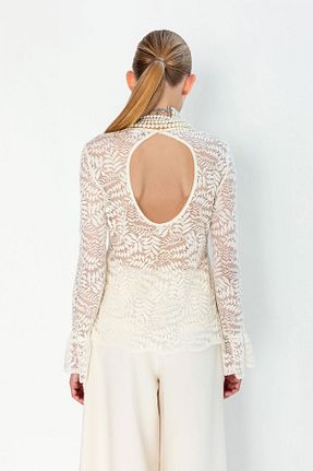 بلوز نباتی زنانه ساده KAMEYA - کد 856357270