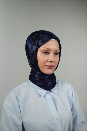 شال سرمه ای زنانه پلی استر LOSYANA - کد 856359619