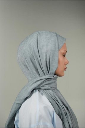 شال طوسی زنانه پلی استر LOSYANA - کد 856356744