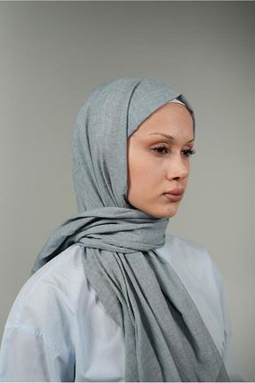 شال طوسی زنانه پلی استر LOSYANA - کد 856356744
