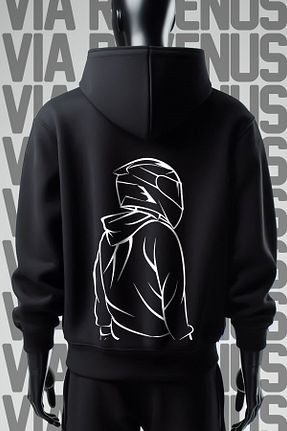 سوئیشرت مشکی زنانه Yılbaşı Vordevia - کد 856367963