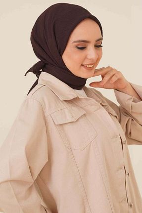 شال قهوه ای زنانه جاز Şalland - کد 856404679