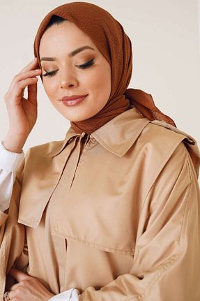 شال قهوه ای زنانه جاز Şalland - کد 856405691
