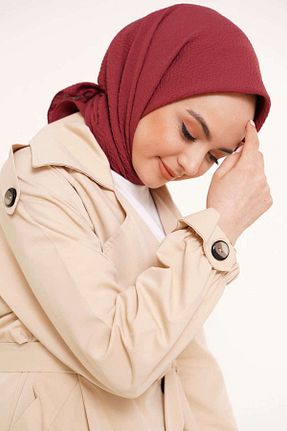 شال زرشکی زنانه جاز Şalland - کد 856406687