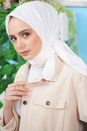 شال سفید زنانه جاز Şalland - کد 856405690