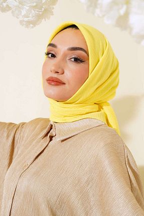 شال زرد زنانه جاز Şalland - کد 856411261