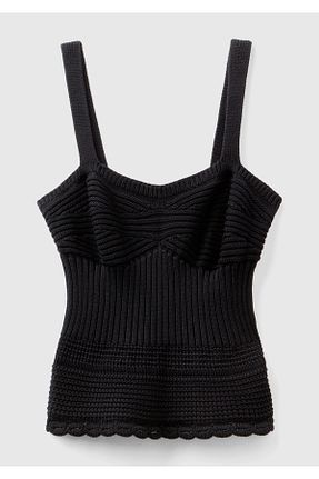 رکابی اسپرت مشکی زنانه پنبه United Colors of Benetton - کد 856429961