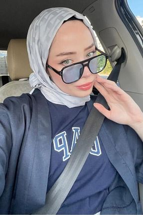 شال طوسی زنانه ابریشم کد 796163491