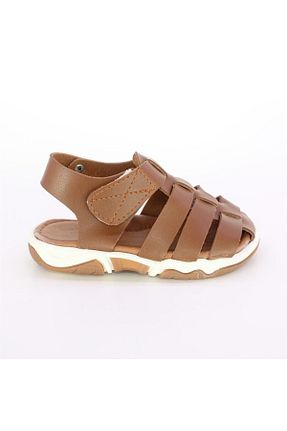 صندل قهوه ای بچه گانه پاشنه تخت Miss Junior - کد 42603625
