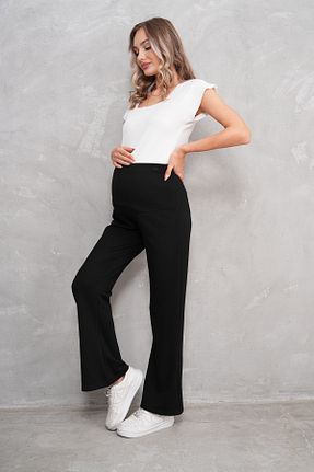 شلوار گرمکن بارداری مشکی زنانه پنبه ای Miss Dünya Lissa - کد 856450032