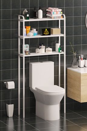 قفسه حمام سفید فلزی Cosargroup - کد 856212812