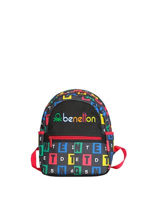 کیف مدرسه مشکی بچه گانه پارچه ای United Colors of Benetton - کد 847785232