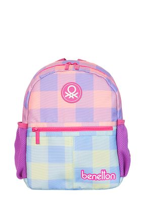 کیف مدرسه بنفش بچه گانه پارچه ای United Colors of Benetton - کد 850827659