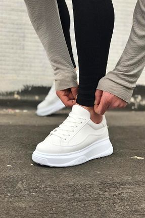 کفش بیرون سفید مردانه چرم مصنوعی Mida Shoes - کد 272275480