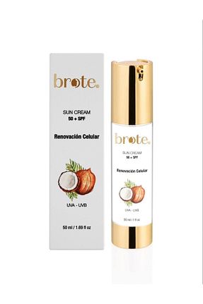 کرم ضد آفتاب صورت SPF 50 + brote - کد 717576586