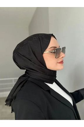 شال مشکی زنانه ابریشم Oxygen Scarfs - کد 856302736