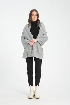 شال طوسی زنانه اکریلیک VEGA MODA - کد 856299337