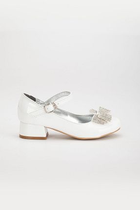 کفش مجلسی سفید بچه گانه پاشنه ضخیم BDKButik - کد 807955582