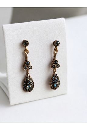 گوشواره جواهر طوسی زیرکن FAYRA ACCESSORIES - کد 856338393