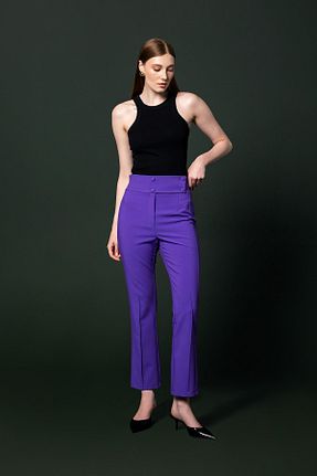 شلوار بنفش زنانه پارچه KAMEYA - کد 856341595