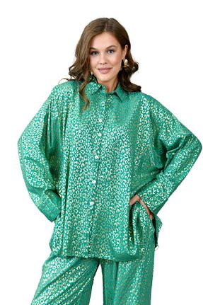 ست بالاتنه و پائین تنه سبز زنانه بافتنی WOMAN VISION - کد 854175054