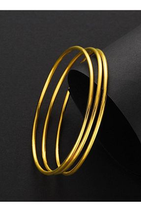 دستبند استیل (فولاد) طلائی زنانه استیل ضد زنگ sedaucess - کد 856102733