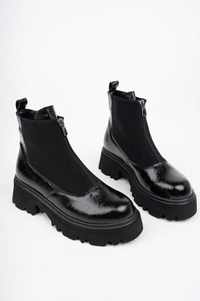 بوت / نیم بوت مشکی زنانه چرم مصنوعی Marshetta Shoes - کد 778508401