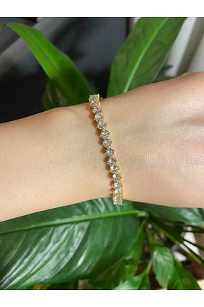 دستبند جواهر طلائی زنانه زیرکن Anetta Jewelry - کد 856367512