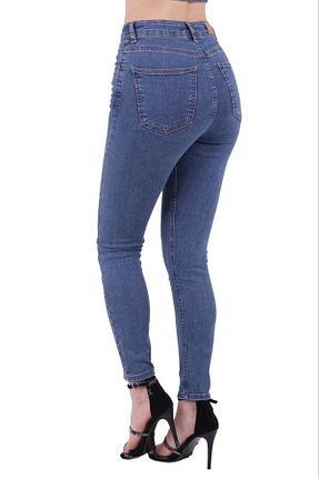 شلوار جین آبی زنانه پاچه تنگ Aida Fashion - کد 856383153
