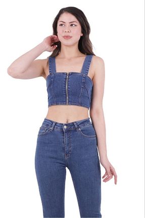 شلوار جین آبی زنانه پاچه تنگ Aida Fashion - کد 856383153
