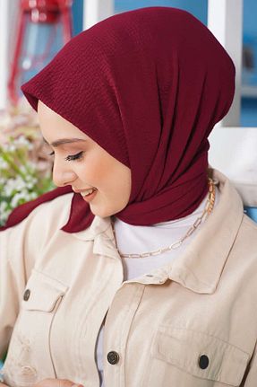 شال زرشکی زنانه جاز Şalland - کد 856406183