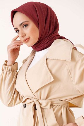شال زرشکی زنانه جاز Şalland - کد 856406687