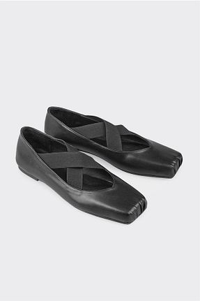 کفش کژوال مشکی زنانه چرم خالص Elle - کد 856418702