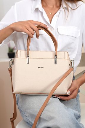 کیف دوشی قهوه ای زنانه چرم مصنوعی Just Polo - کد 237650609