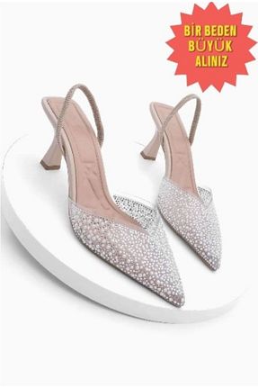 کفش مجلسی بژ زنانه چرم لاکی İA İLERİADIM - کد 833611535