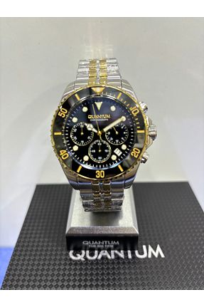 ساعت مچی طلائی مردانه 45 میلی متر Quantum - کد 856356728