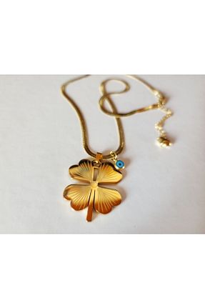 گردنبند استیل ( فولاد ) طلائی زنانه استیل ضد زنگ Anatolia - کد 834662864