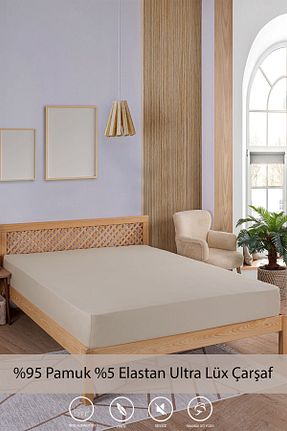 ست ملحفه دونفره قهوه ای پنبه ای y.h yıldızer home collection - کد 853194721
