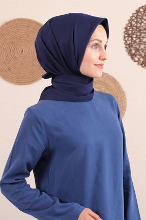 روسری سرمه ای پلی استر Silk Home - کد 129868416