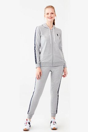 ست کرمکن اسپرت طوسی زنانه پنبه ای U.S. Polo Assn. - کد 130028665