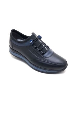 کفش کژوال مشکی مردانه چرم طبیعی پاشنه کوتاه ( 4 - 1 cm ) پاشنه ساده کد 130507266