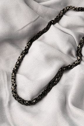 گردنبند استیل ( فولاد ) مشکی مردانه استیل (فولاد) Jorg Zenn - کد 105731028