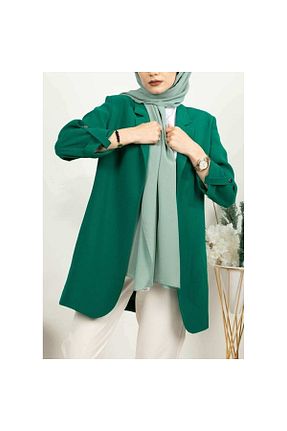 کت حجاب سبز زنانه Boxy çınar özkan - کد 222723553