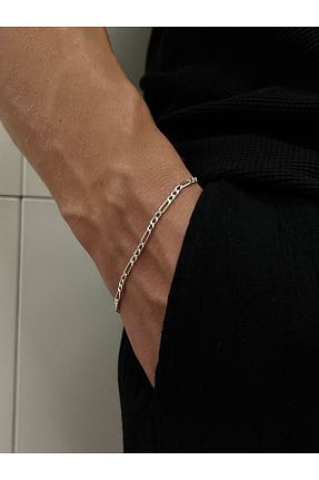 دستبند نقره مردانه 925 عیار Siset Gümüş - کد 856490898