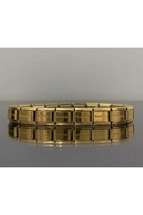 دستبند استیل (فولاد) طلائی زنانه استیل (فولاد) yiğit aksesuar - کد 856476060