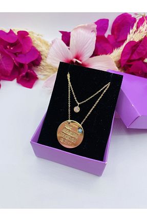 گردنبند جواهر طلائی زنانه روکش طلا MUSCO - کد 766937342