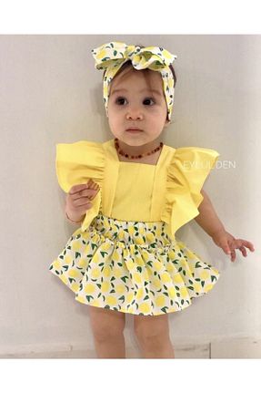 لباس زرد بچه گانه بافتنی elahobi - کد 242094006
